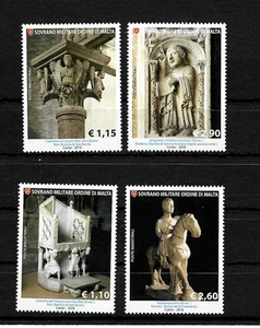 Malta: Malteser Orden; Skulpturen in der Kunst, postfrisch, 4 Briefmarken - Bild 1 von 1