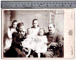 Samuel Orchart Beeton & Familie, zweiter Sohn von Cookery's Mrs Beeton, Kabinettkarte - Bild 1 von 5