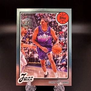 2025-26 Topps Basketball Cody Williams 1980-81 #80BK-37 Utah Jazz - Picture 1 of 2