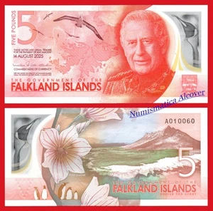 MALVINAS FALKLAND 5 Libras 2025 Carlos III Pick Nuevo SC / UNC - Picture 1 of 1