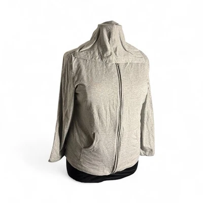 Karen Scott Gris Sudadera con Capucha, Cremallera Completa Bolsillos Algodón Rockabilly Talla XL Foto 1 de 3