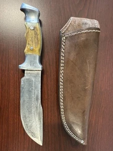 R.H. RUANA "M" STAMP KNIFE BOWIE VINTAGE - FREE SHIPPING - Picture 1 of 9