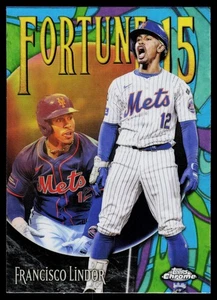 Francisco Lindor 2025 Topps Chrome Fortune 15 Mets - Bild 1 von 2
