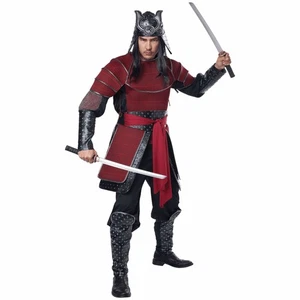Samurai Warrior Ancient Japanese Bushi Military Fighter Ninja Mens Costume S/M - Picture 1 of 3