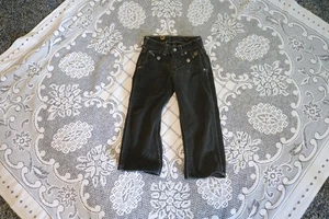 HOPALOG CASSIDY CHILDS BLUE BELL BLACK DENIM JEANS PANTS COWBOY WESTERN Size 2 - Picture 1 of 6