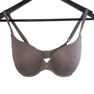 Victoria's Secret Gray Purple Padded Perfect Coverage Convertible Bra - 32DD - Picture 1 of 5