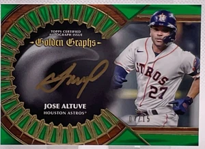 JOSE ALTUVE 2023 TOPPS FIVE STAR GOLDEN GRAPHS GOLD AUTO #GG-JA /15 Astros - Picture 1 of 6