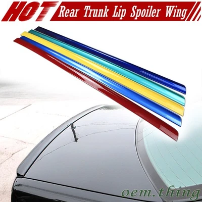 Painted Fit FOR Audi A6 C7 Quattro Sedan 4DR Trunk Lip Spoiler 2014 Pre-Facelift - Image 1 of 3
