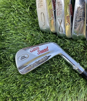 🔥⛳️Wilson Sam Snead Blue Ridge 27242 Irons 3-9 Set Steel Shaft Vintage - Image 1 of 4