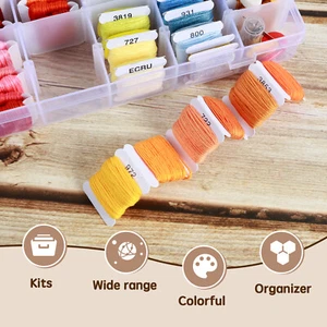 Embroidery Floss Kit Embroidery Cross Stitch Kit with 108 Colors DeuVm - Picture 1 of 11