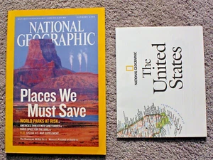 National Geographic octubre de 2006 y mapa; Estados Unidos; París; parques mundiales;  - Imagen 1 de 12
