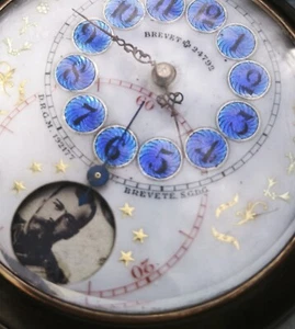 AUTOMATON POCKET WATCH MOVING PICTURES KINGS & TSAR NICHOLAS II ROMANOV - Picture 1 of 24