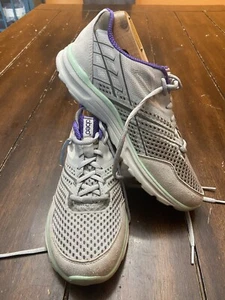 Abeo Running Athletic Walking Gray Purple Lace Up Women's Shoes US Size 7.5 Nice - Picture 1 of 6