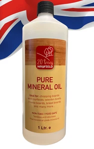 HIGHLY Refined Pure White Mineral Oil For BUTCHERS CHOPPING BLOCKS 1 Litre - Picture 1 of 11