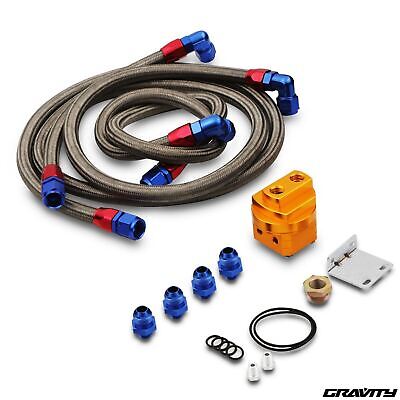 Universal Oil Cooler Filter Lines Pipes An10 Relocation Fitting Adapter Kit • 75.99€