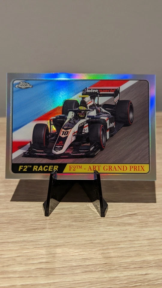 2022 Chrome Formula 1 F1 THEO POURCHAIRE F2 #T68-TP RACER SILVER REFRACTOR - Image 1 of 2