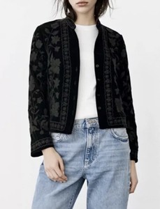 Las mejores ofertas en Zara Negro Floral abrigos, chaquetas y chalecos para  Mujeres | eBay