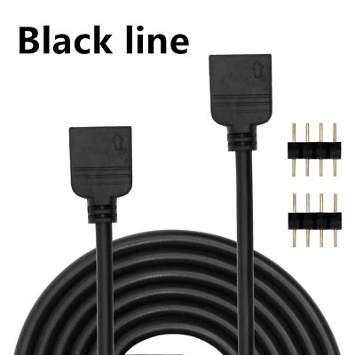 4针RGB LED连接器延长线线线+4针连接线1米2米5米10米 — 第 1/4 张图片
