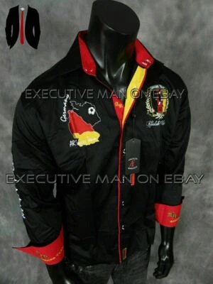 Camisa Para Hombre ABSOLUTE REBELION Negra Bordada COPA MUNDIAL FÚTBOL ALEMANIA Foto 1 de 4