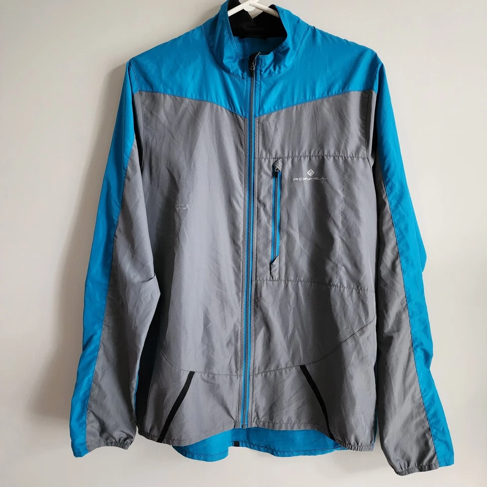 RONHILL Running Jacket Mens Small  Lightweight Shell Windbreaker Performance - Imagem 1 de 4