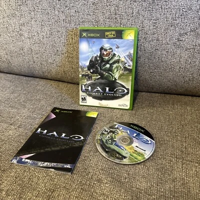 Halo Combat Evolved Xbox CIB (Microsoft Xbox) FIRST PRINT Complete W/Manual READ - Image 1 of 4