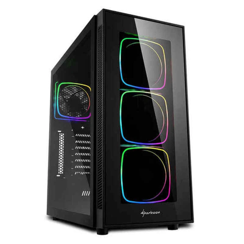 Sharkoon TG6 RGB ATX Mid Tower Gehäuse - Schwarz