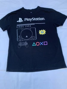 Playstation T-Shirt Men's 2XL Short Sleeve Crew Neck Graphic Black - Picture 1 of 5