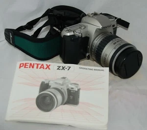 Pentax ZX-7 Kamera mit 28-80 mm Objektiv & Handbuch für Teile oder Reparatur - Bild 1 von 7