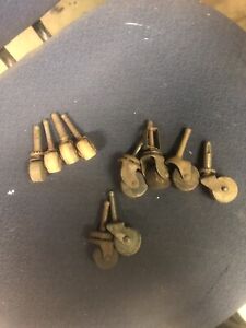 Antique Wood Furniture Casters 10 All Together