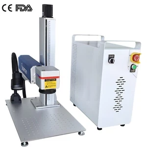 JPT Mopa 80W M7 Fiber Laser Color Engraver Mark Machine Motor Lift Laser Focus - Picture 1 of 24