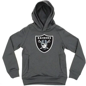 Outerstuff Oakland Raiders NFL Youth Boy's Grey Pullover Hoodie,Size XL,New - Picture 1 of 4