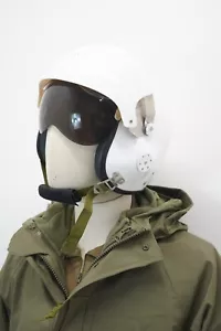 Repro MIG Fighter Pilot Helmet MIG-21 Visor Fighter Jet Army Air Force White - Picture 1 of 3