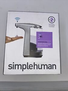 Simplehuman Compact Sensor Soap Pump Dispenser Brushed Nickel 8oz Touch Free 