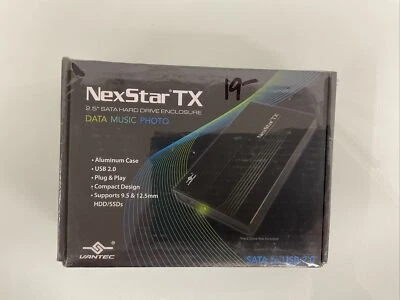 Vantec NexStar TX 2.5” SATA Hard Drive Enclosure NST-210S2-BK BRAND New!! - Image 1 of 4
