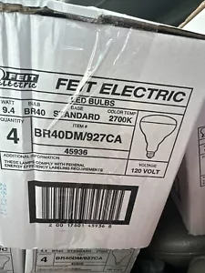 Feit BR40DM/927CA/2 9.4W 2700K Dimmable Energy Star LED Light Bulb 4PK - Picture 1 of 1