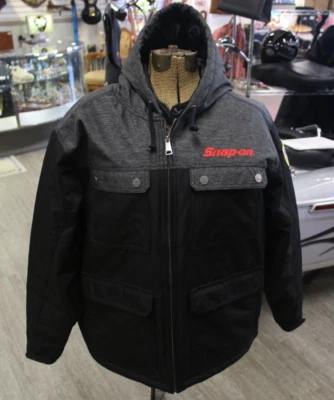 Snap On Tools Jacket Men's XL Black Gray USA Flag Full Zip Legends Work Wear - Image 1 of 4