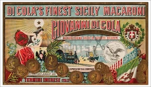 GIOVANNI DI COLA MACARONI ADVERTISEMENT POSTER - VINTAGE REPRINT - Picture 1 of 1