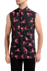 Versus by Versace Men's Multi-Color Sleeveless Casual Shirt US S IT 48 - Picture 1 of 6