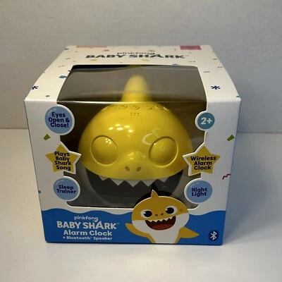 NEW Nickelodeon Pinkfong Baby Shark Alarm Clock Bluetooth Speaker Sound Machine - Image 1 of 4