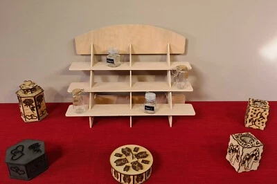 KRAFTOPIA 3 Tier Small Wide Display Stand for Craft Fairs/Market Stalls/Counters.