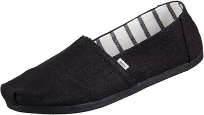 TOMS Women Alpargata Black/Black Heritage Canvas BLACK 10016558 US 8.5 EU 39 - Image 1 of 4