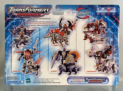 Vintage Transformers Armada Dinobots Robots In Disguise RID Card Back Package - Image 1 of 2