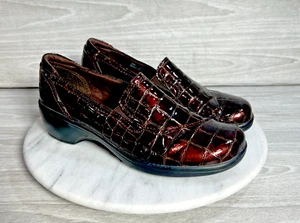 Clarks Bendables Halbschuhe Damen 6,5 braun Krokoprägung May Poppy 38634 Academia - Bild 1 von 16