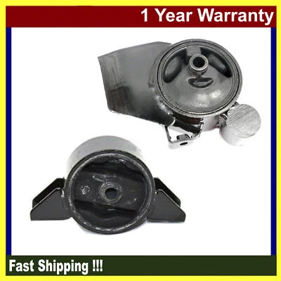 Fits 93-94 Mitsubishi Expo LRV Base 6671 6661 1.8L Engine Motor Mount Set 2PCS - Image 1 of 3