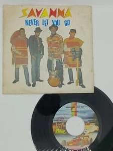 SAVANNA - Never let you go 7" ITALY 1982 disco funk italo 45 giri disco vinile - Foto 1 di 2