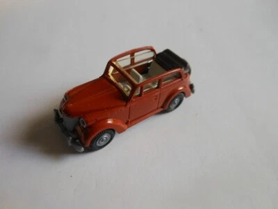 Opel Olympia 1938 Cabriolim. offen von Praline (Revell) rotbraun in 1:87 - Bild 1 von 3