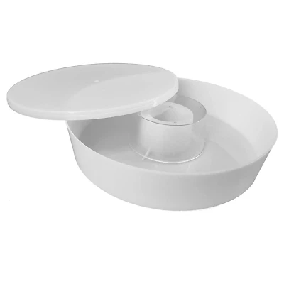 Aukbeefun round Rapid Feeders Hive Top Rapid Bee Feeder White Honey Bees Feeders