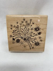 AAW Annette Allen Watkins Fireworks F941 Fourth of July New Years Rubber Stamp - Picture 1 of 3