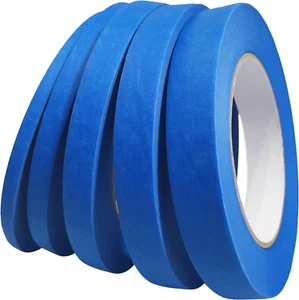 Blue Painters Tape 1/4" 3/8" 1/2" 5/8" 3/4" X 60 Yard - Multi Size Pack - Multi - Picture 1 of 12