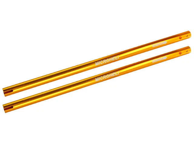 Pluma trasera de aluminio CNC Microheli (ORO) - HOJA 180 CFX Foto 1 de 1